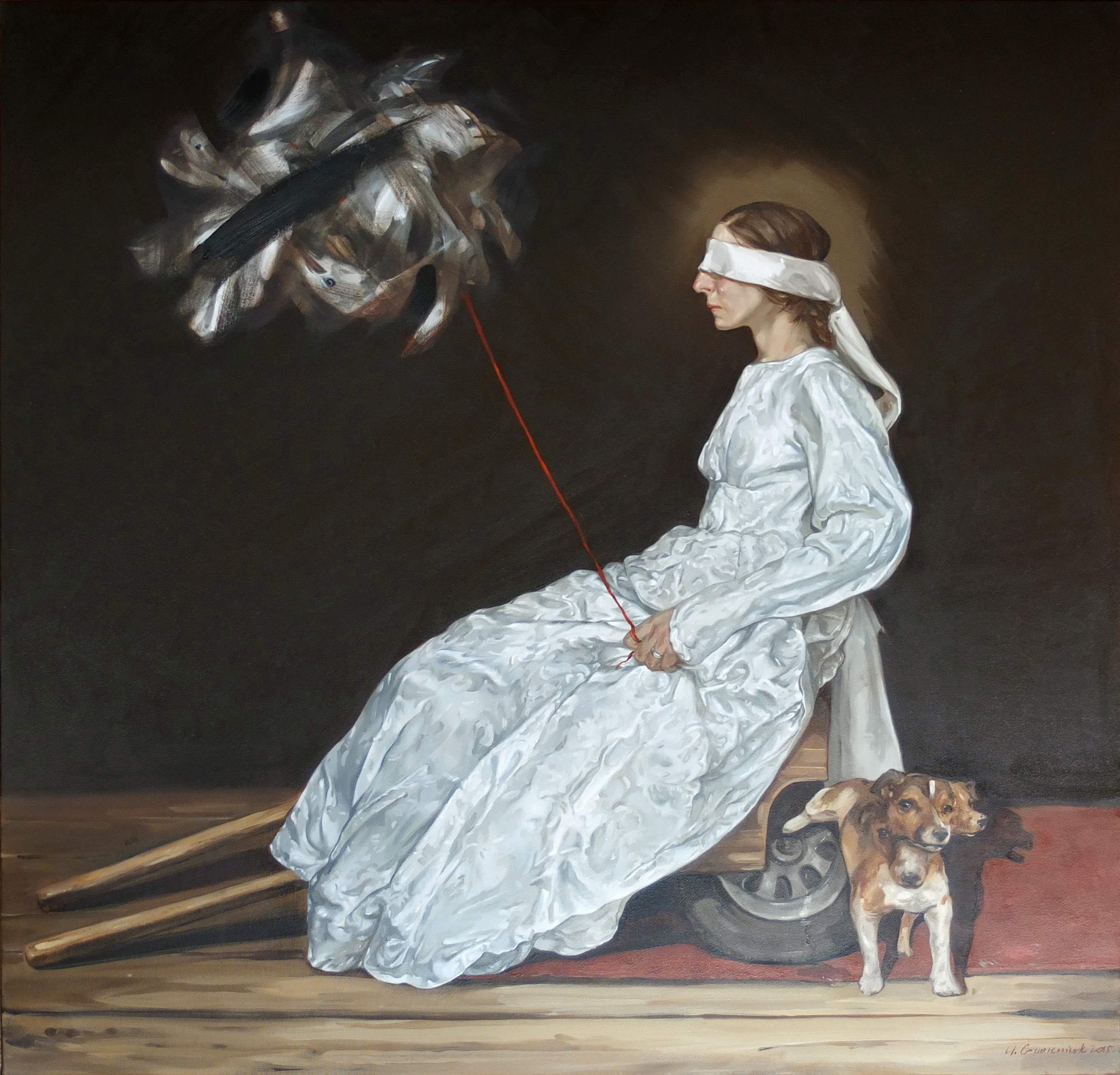 Cerberus Concern, Oil on Canvas by Ulyana Gumeniuk